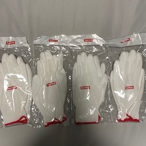 Supreme rubberized gloves